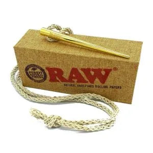 RAW – Poker in Oro con Collana in Corda di Canapa