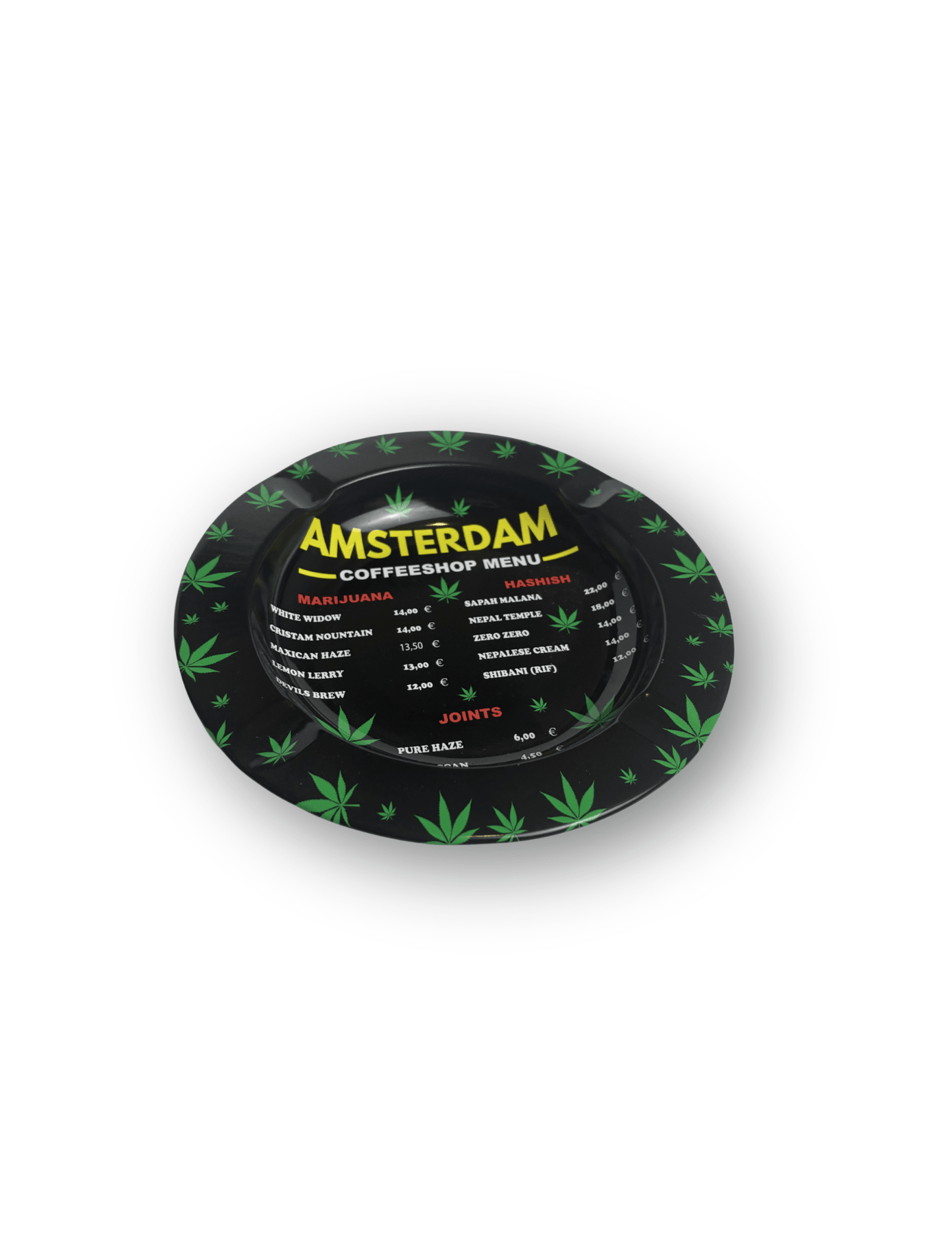 AMSTERDAM CoffeeShop Menu | Posacenere | Accessorio per fumatori - SPUMONI