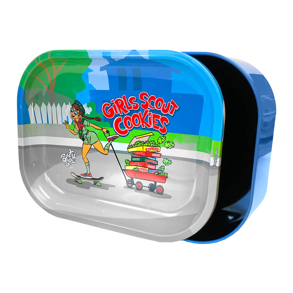 Best Buds Thin Box Rolling Tray – Girl Scout Cookies - rolling tray - SPUMONI