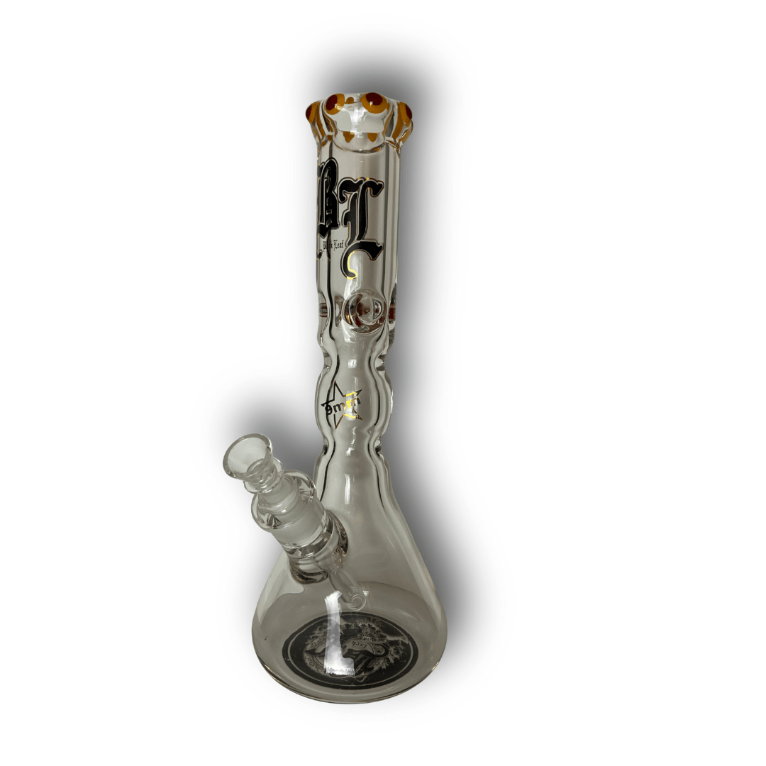 BlackLeaf | Bong di vetro | Bong 9mm | Accessorio per fumatori - SPUMONI