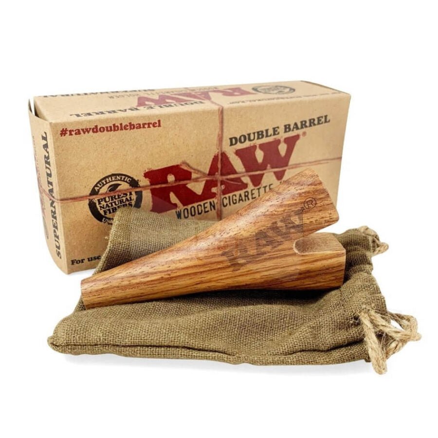RAW Double Barrel Holder in Legno - SPUMONI