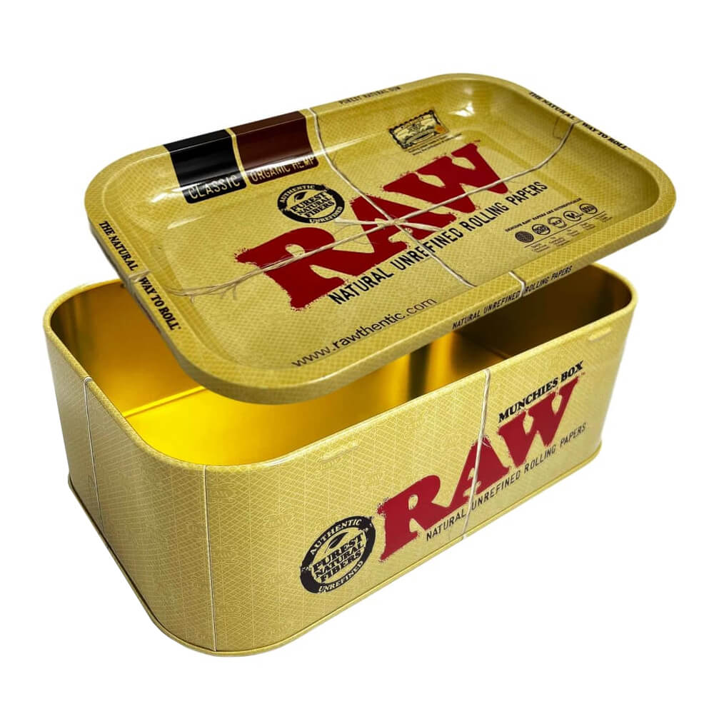 RAW Munchies Box Vassoio per Rollare con Scompartimento - SPUMONI