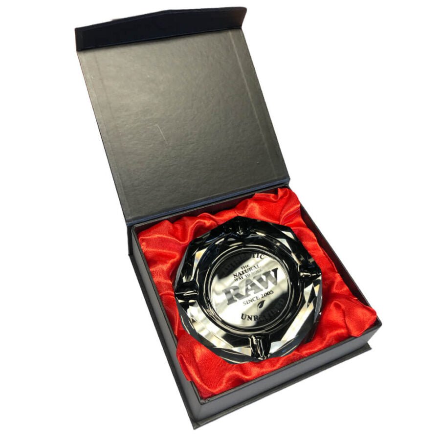 RAW The Dark Side Posacenere Spesso in Vetro con Giftbox - SPUMONI