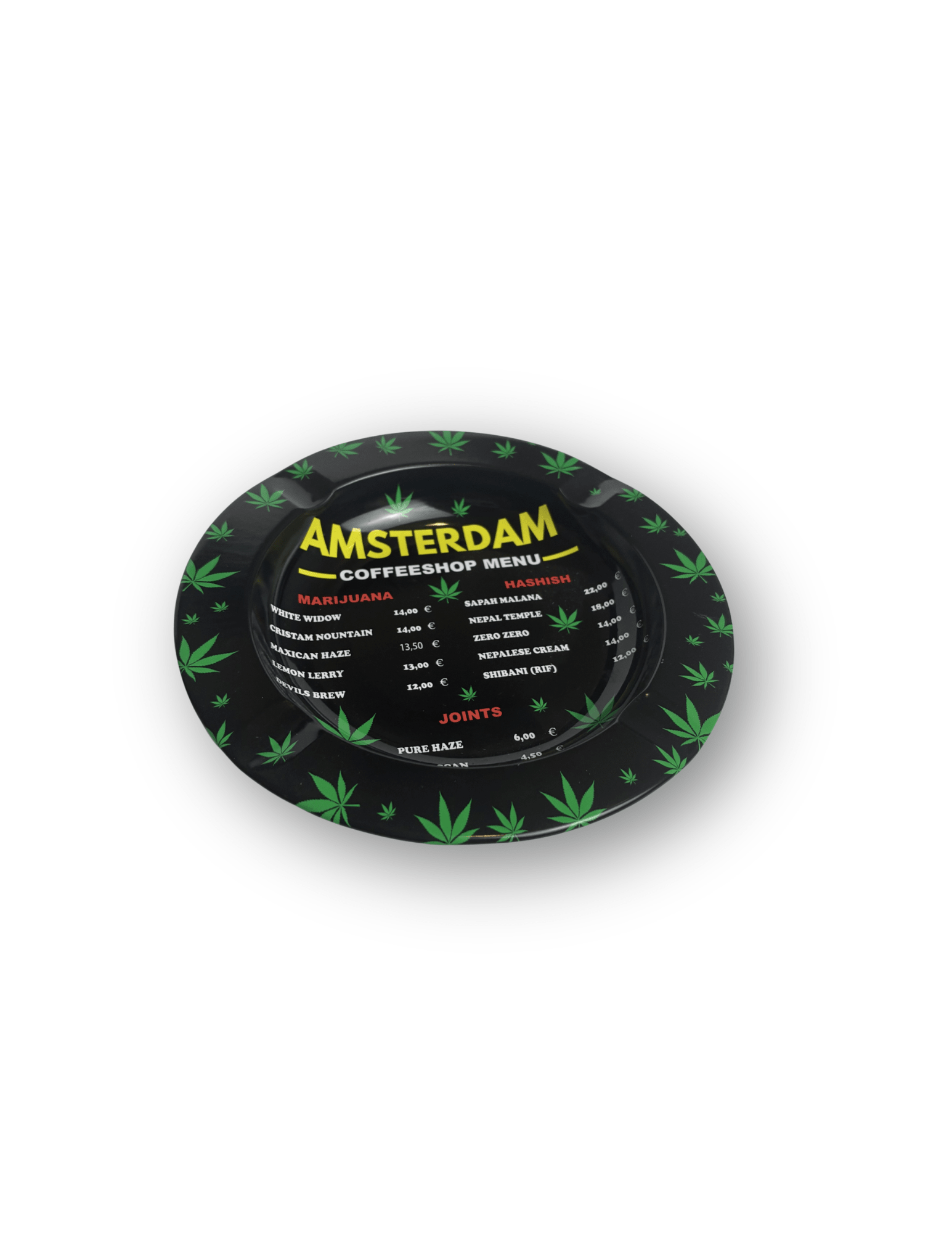 AMSTERDAM CoffeeShop Menu | Posacenere | Accessorio per fumatori - SPUMONI