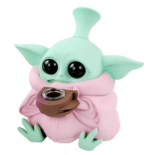 Best Buds Alien Pink Silicone Pipe - bong - SPUMONI