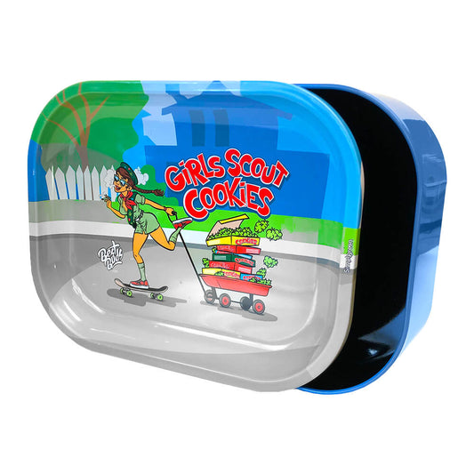 Best Buds Thin Box Rolling Tray – Girl Scout Cookies - rolling tray - SPUMONI