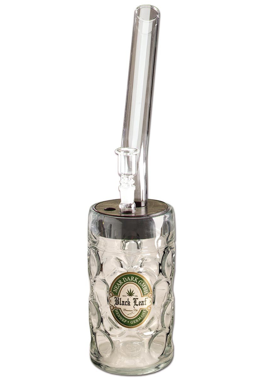 Black Leaf Beer Mug Bong - bong - SPUMONI