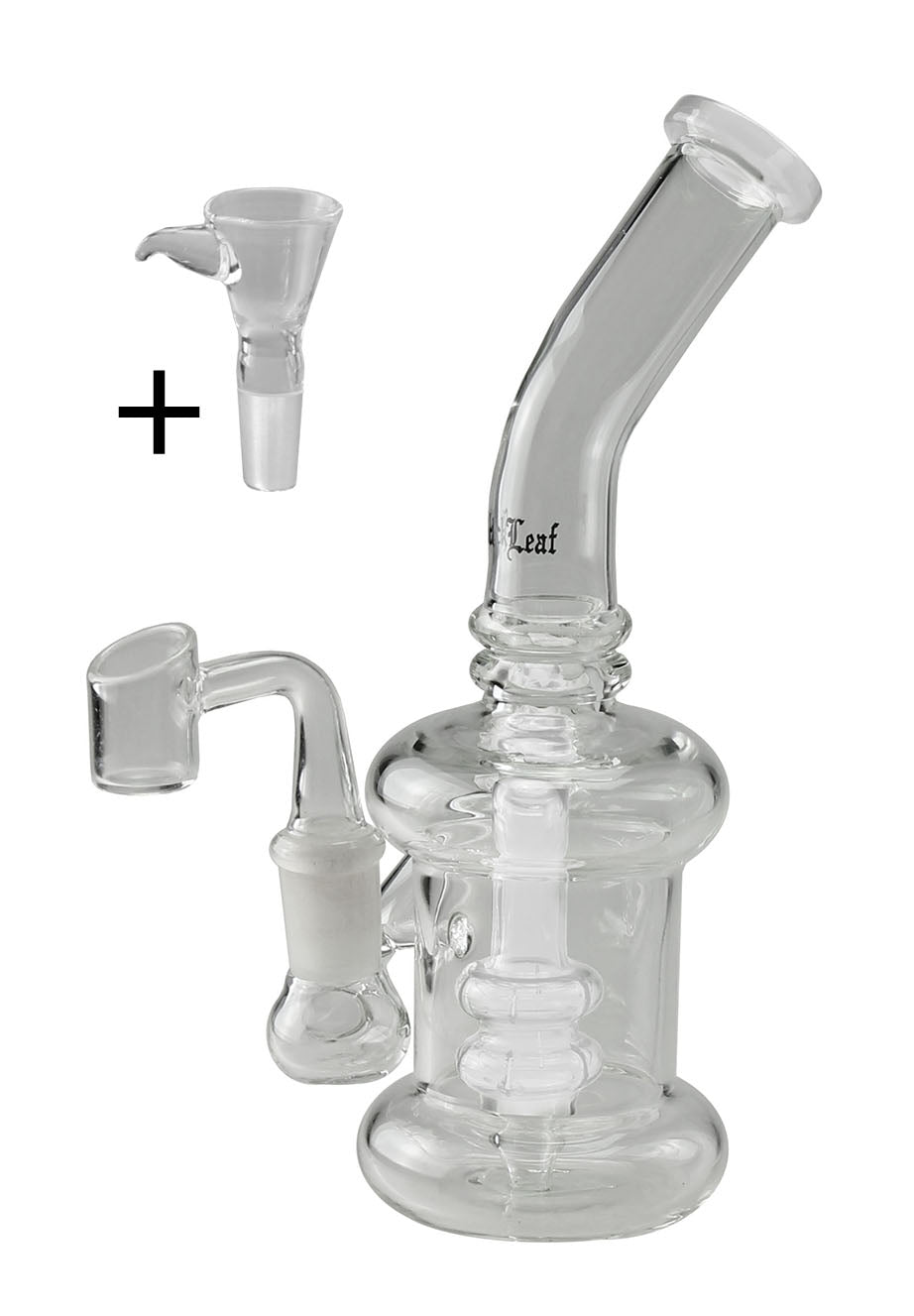 Black Leaf Bong in Vetro - bong - SPUMONI