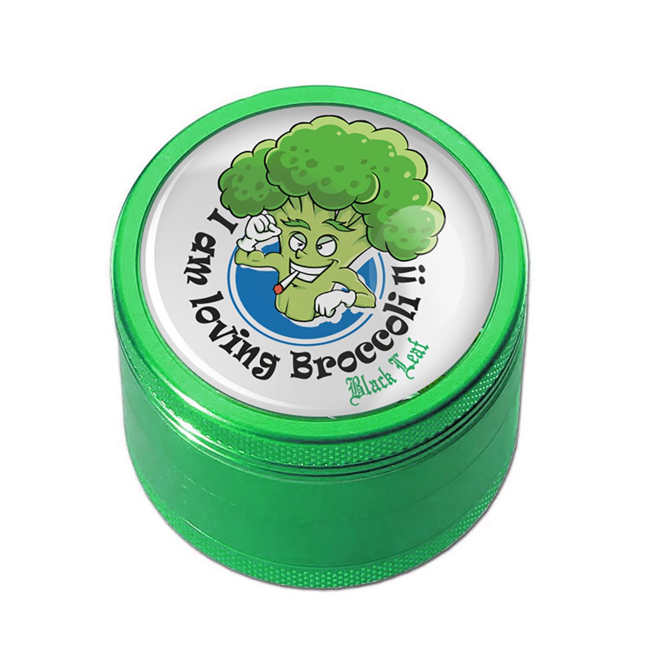 Black Leaf Grinder BROCCOLI 4 pezzi - grinder - SPUMONI