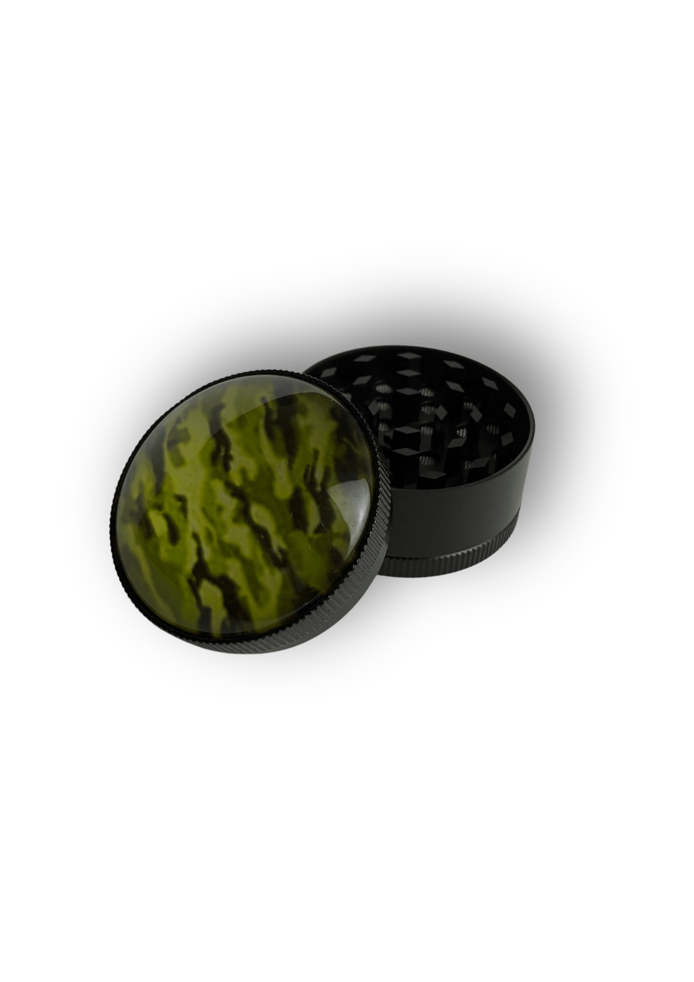 BlackLeaf | Grinder di metallo | con colori militari | Accessorio per fumatori - SPUMONI