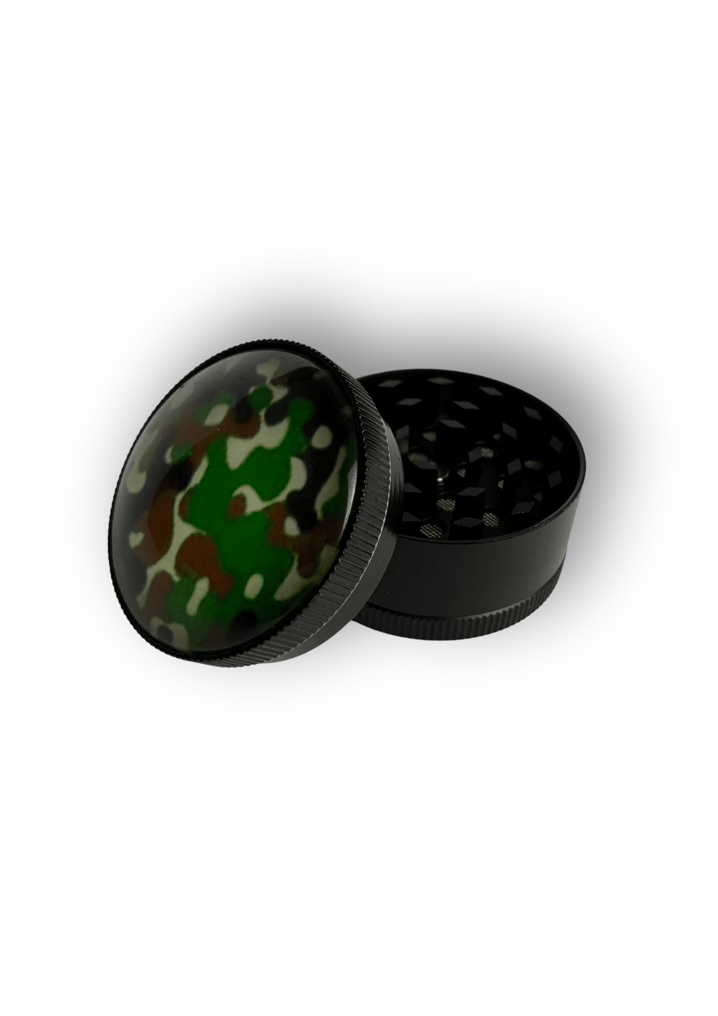 BlackLeaf | Grinder di metallo | con colori militari | Accessorio per fumatori - SPUMONI