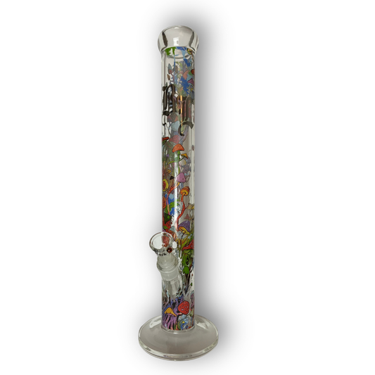 BlackLeaf | Bong di vetro | Bong con funghi | Accessorio per fumatori