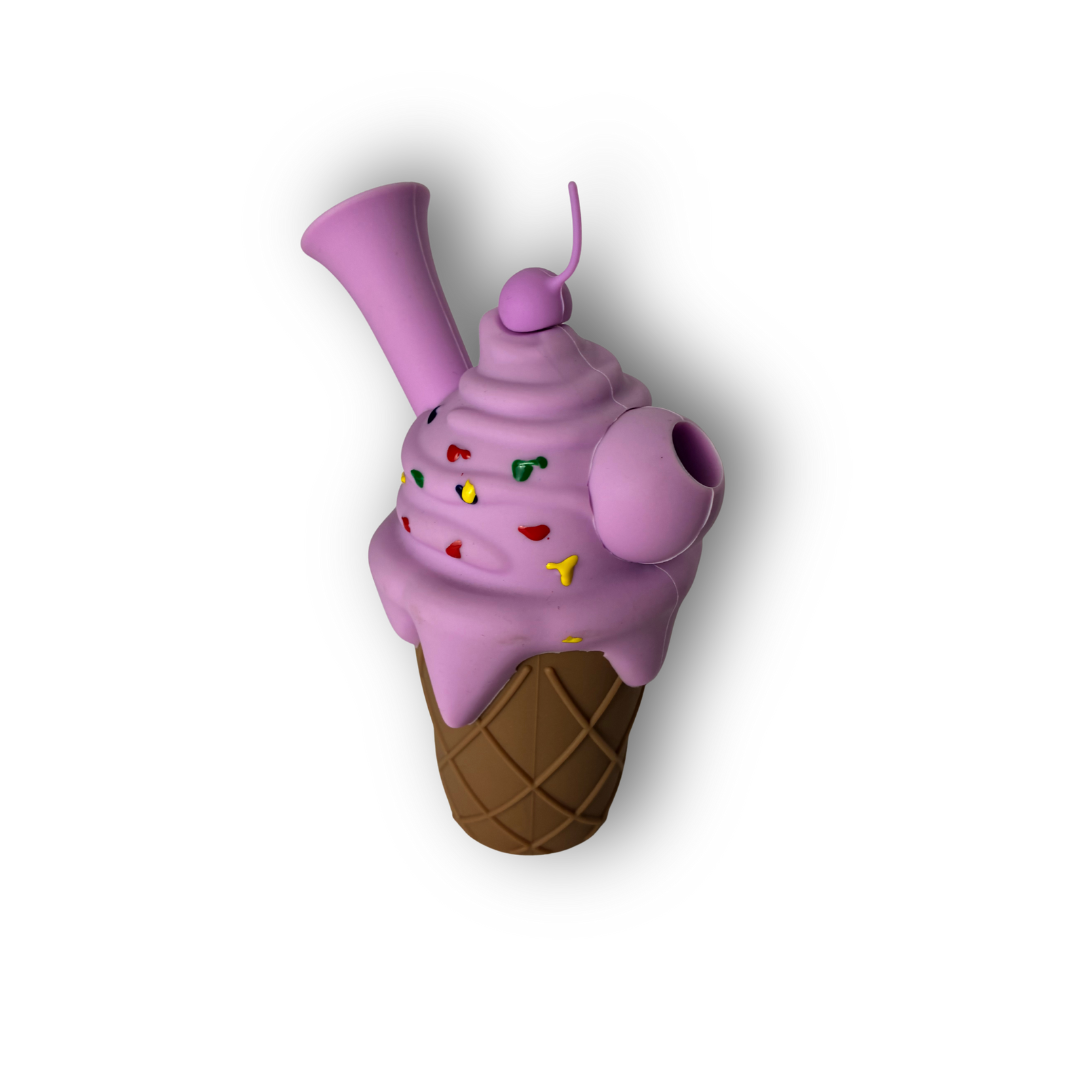 Bong di silicone | Bong di silicone a forma di tortina glassata | accessorio per fumatori