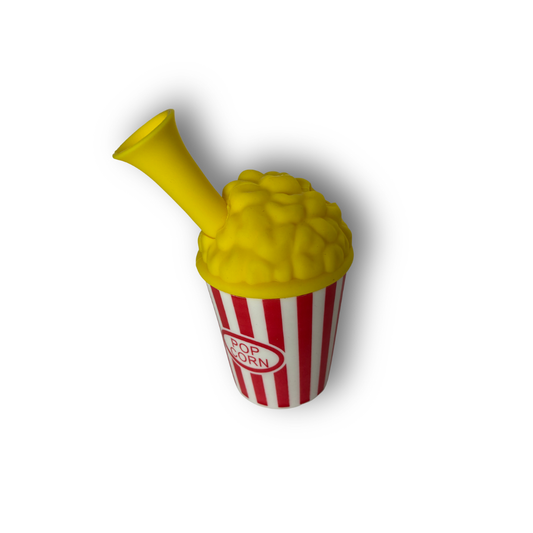 Bong di silicone | Bong di silicone a forma a forma di popcorn | Accessorio per fumatori