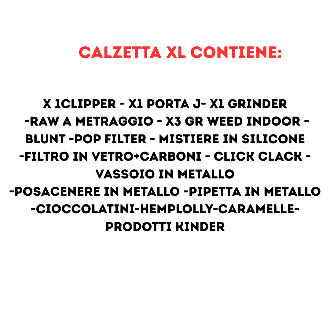 Calza Natalizia del Fattone | Calzetta con gadget simpatici | Articoli per fumatori e tanto altro |FORMATO NORMALE | SPEDIZIONE INCLUSA | (Copia) - SPUMONI