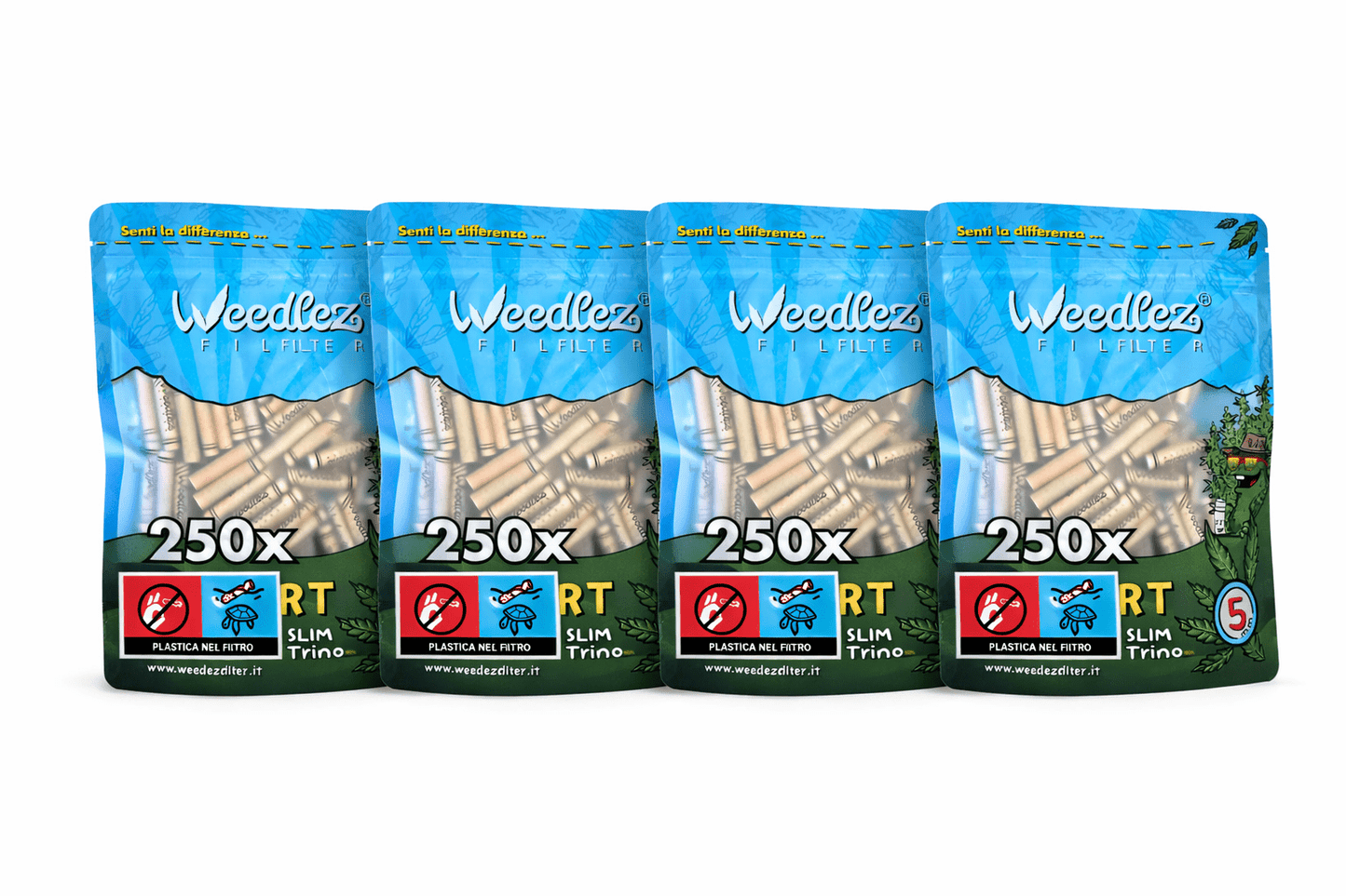 Filtri al carbone attivo e cellulosa | Weedlez | Diversi formati 5 mm - SPUMONI