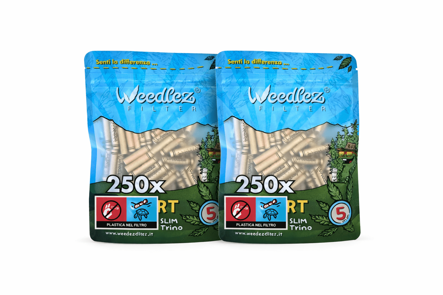 Filtri al carbone attivo e cellulosa | Weedlez | Diversi formati 5 mm - SPUMONI
