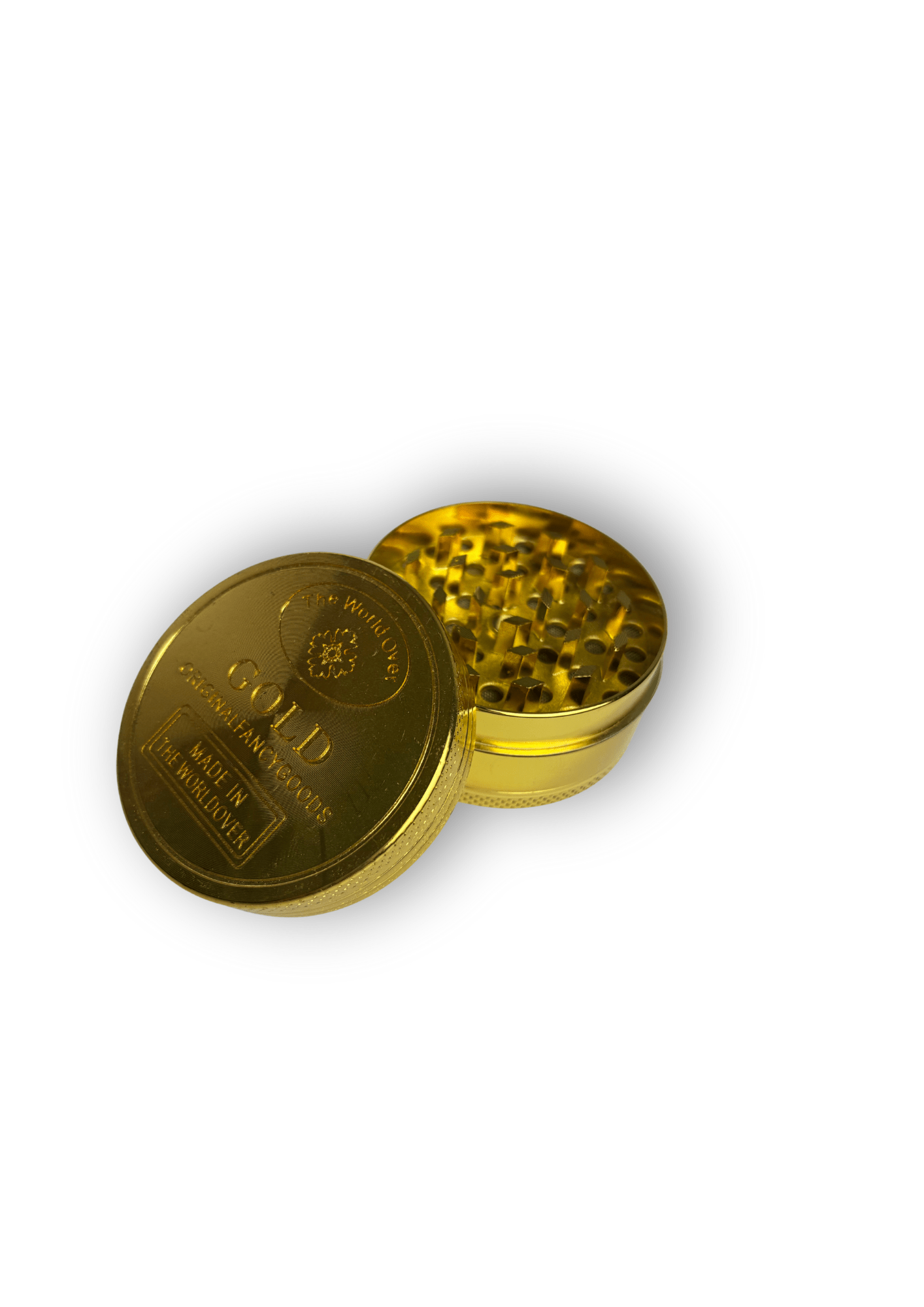 GOLD Grinder | Grinder di metallo oro | Accessorio per fumatori - SPUMONI