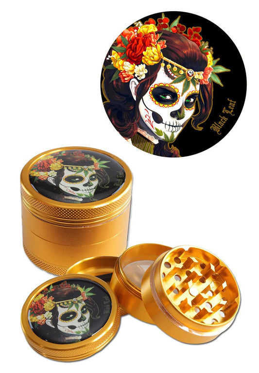 Grinder Black Leaf – Mexican Skulls - grinder - SPUMONI