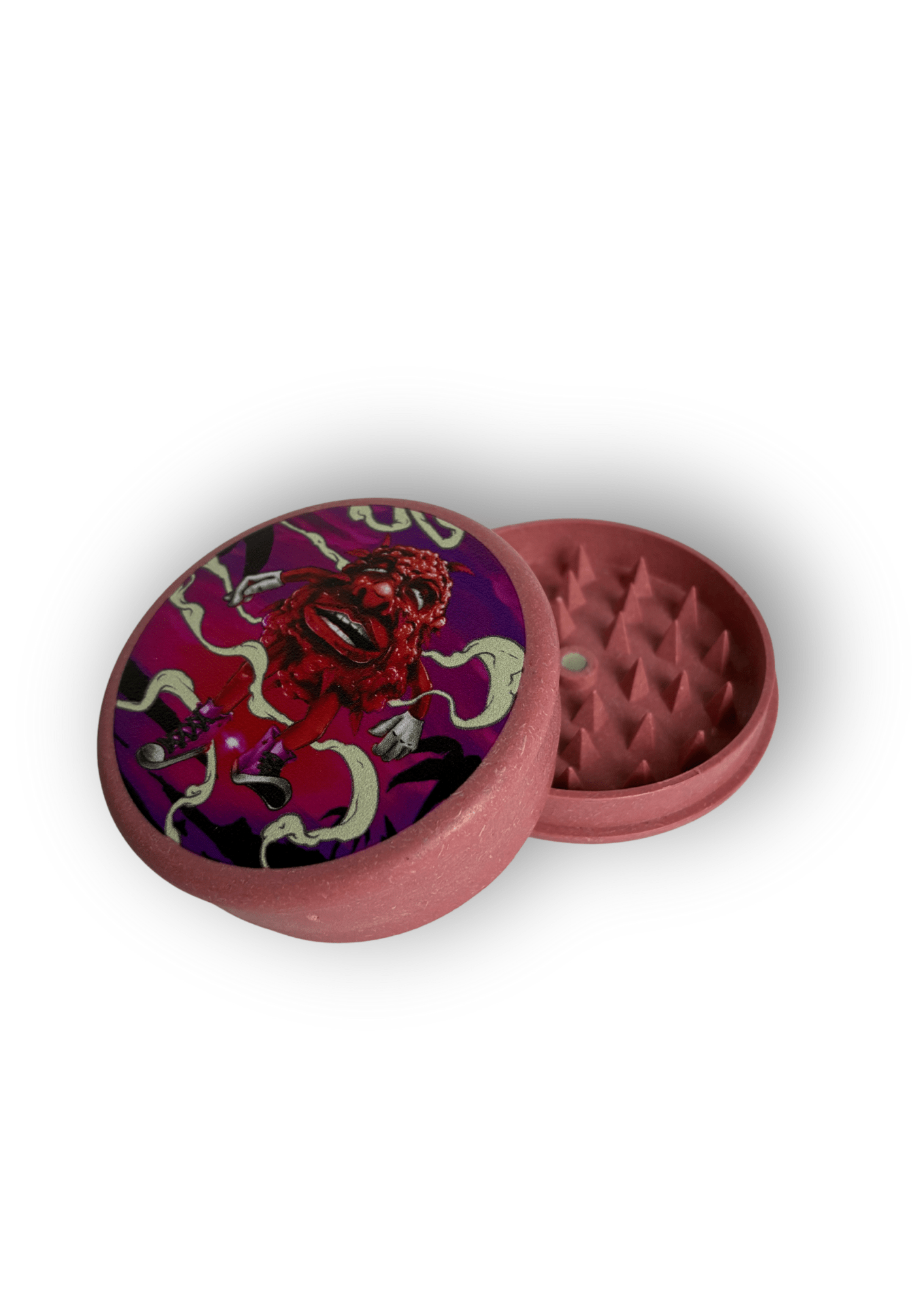 Grinder | Grinder di Plastica | Con disegno | Accessorio per fumatori - SPUMONI