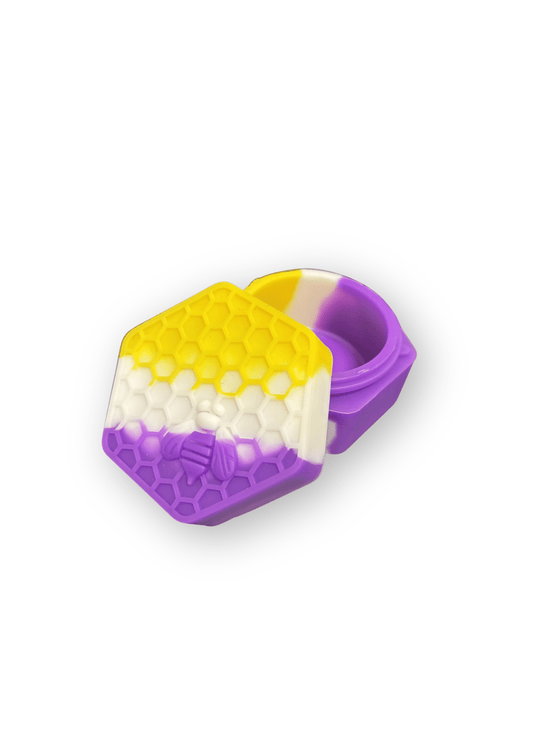 Jar in Silicone | Con design a nido d’ape | Articoli per fumatori - SPUMONI