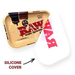 RAW Classic Dab Vassoio in Metallo per Dab con Cover in Silicone - SPUMONI