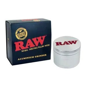 RAW Grinder in Metallo 4 parti – 56mm con Confezione regalo - SPUMONI