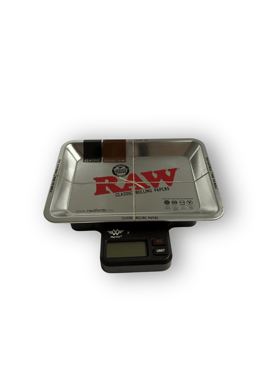 RAW | Mistiere con bilancia | Logo RAW rosso | Accessorio per fumatori - SPUMONI