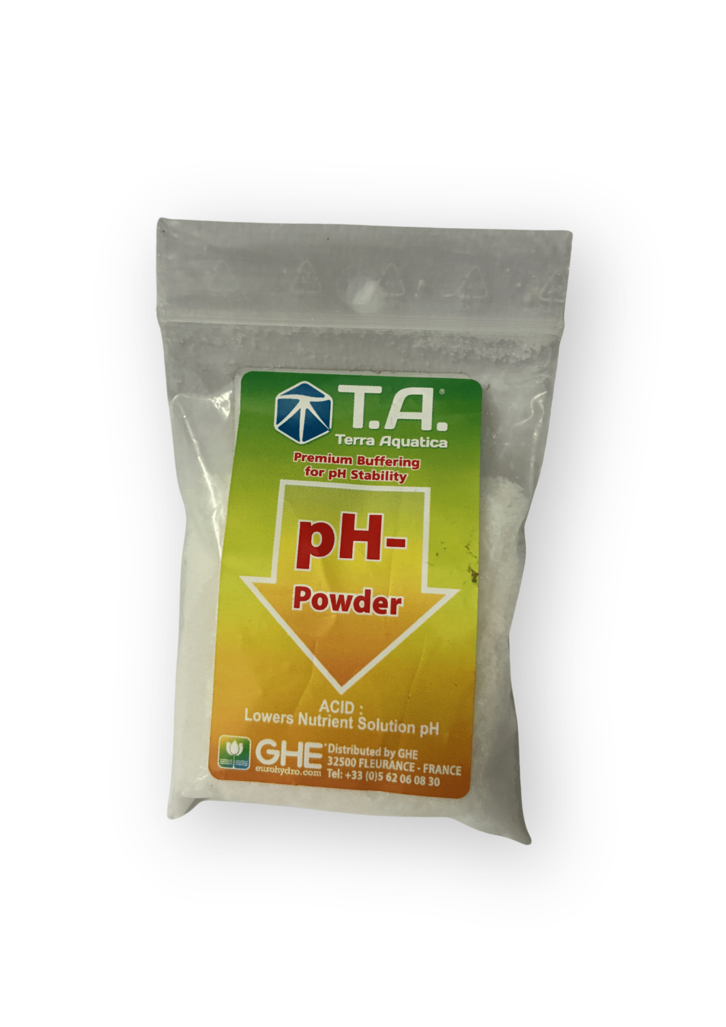 Terra Aquatica | pH - Powder | pH Down | Regolatore pH | Strumento per la regolazione del pH in polvere - SPUMONI