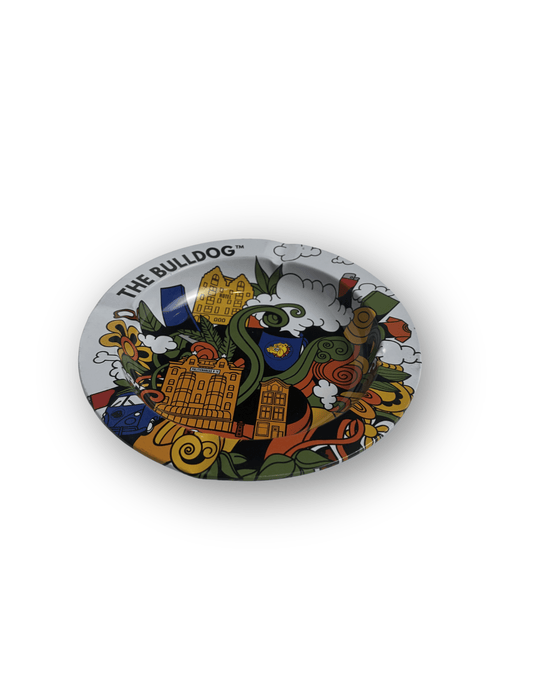 THE BULLDOG | Posacenere | Con grafica colorata raffigurante elementi iconici di Amsterdam | Accessorio per fumatori - SPUMONI